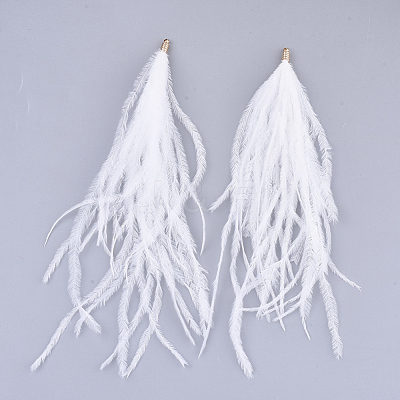 Ostrich Feather Tassel Big Pendant Decorations X-FIND-S302-08A-1