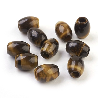 Natural Tiger Eye European Beads X-G-F580-A01-1