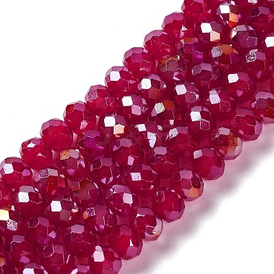 Baking Electroplate Glass Beads Strands LS-DGLA-A039-J10mm-B02-1