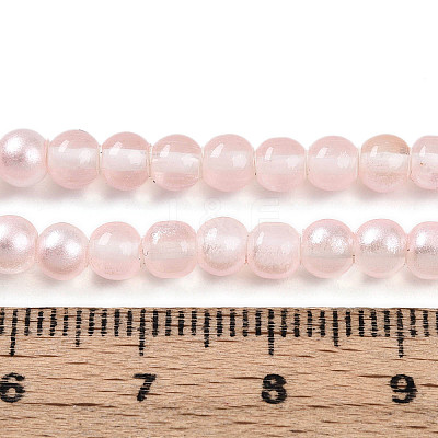 Baking Paint Transparent Glass Beads X1-DGLA-N011-4mm-03-1