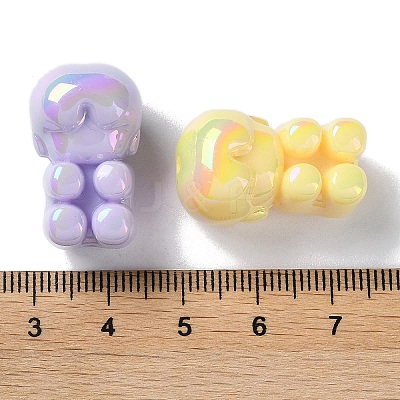 Opaque Acrylic Beads OACR-B019-03-1