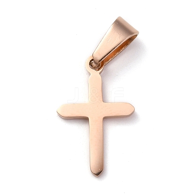 304 Stainless Steel Pendants STAS-P253-10RG-1