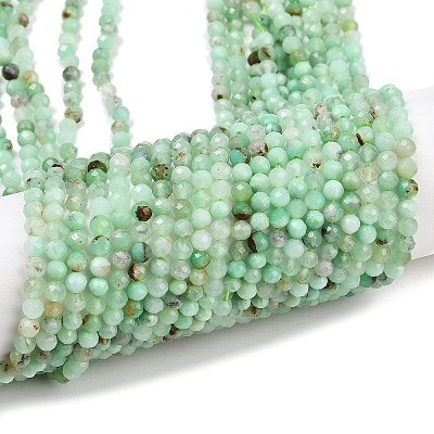 Natural Chalcedony Beads Strands G-C255-A02-3mm-02-1
