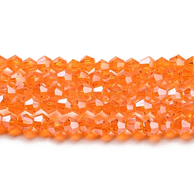 Transparent Electroplate Glass Beads Strands EGLA-A039-T6mm-A11-1