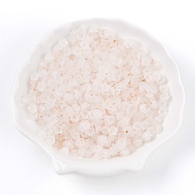 Frosted Transparent Acrylic Beads OACR-N137-72A-1
