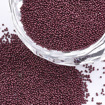 Plated Glass Seed Beads SEED-S019-01A-01-1