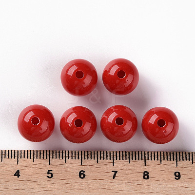 Opaque Acrylic Beads X-MACR-S370-C12mm-A14-1
