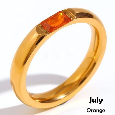 304 Stainless Steel Pave Cubic Zirconia Finger Rings FS-WG61B2A-20-1
