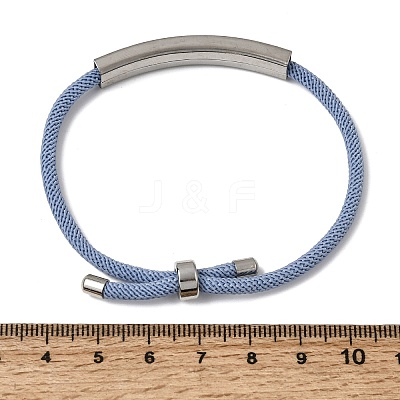 Round Nylon Milan Cord Slider Bracelet Making BJEW-L722-01P-13-1
