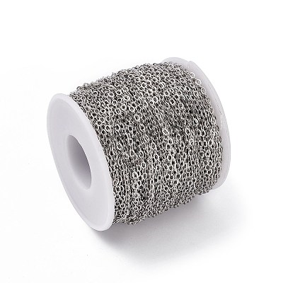 Tarnish Resistant 304 Stainless Steel Cable Chains CHS-R002-01-1