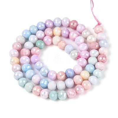 Anti-Tarnish Electroplate Glass Beads Strands GLAA-N056-6mm-01-1