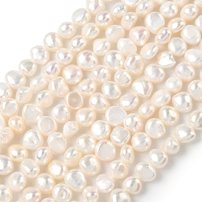 Natural Cultured Freshwater Pearl Beads Strands PEAR-C004-08-1