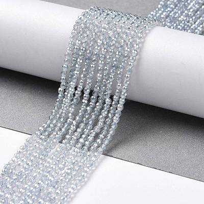 Transparent Electroplate Glass Beads Strands LS-GLAA-H021-01A-PL03-1