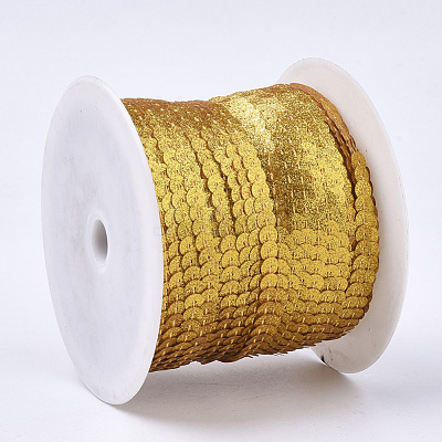 Ornament Accessories Plastic Paillette Bead Strands PVC-T006-02J-1