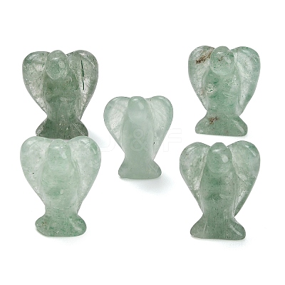 Natural Green Aventurine Gemstone Carved Angle Figurines GG-CBA8396-A11-1