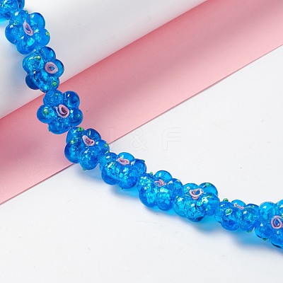 Handmade Lampwork Beads Strands LAMP-D015-08F-1