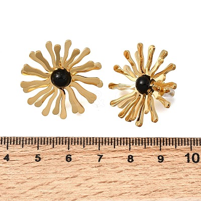 304 Stainless Steel Stud Earrings EJEW-D362-04G-1