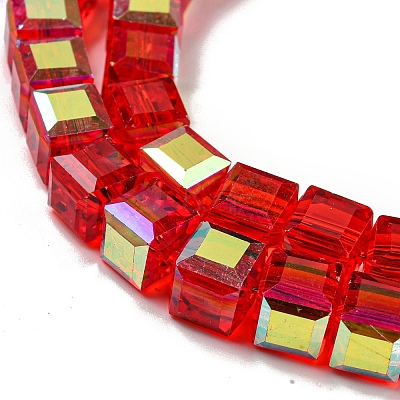 Electroplate Glass Beads Strands EGLA-M031-01A-HR02-1