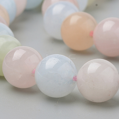 Natural Morganite Beads Strands G-Q961-08-6mm-1