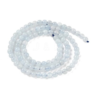 Natural Aquamarine Beads Strands G-D327-B01-4mm-1