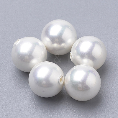 Shell Pearl Beads BSHE-T008-6mm-1