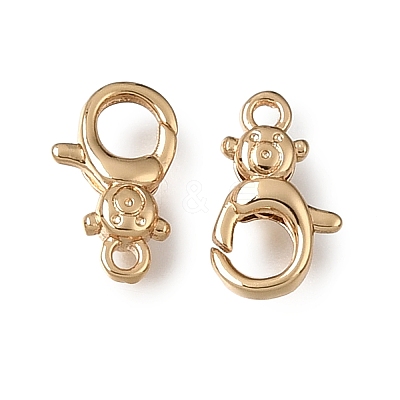 Brass Lobster Claw Clasps KK-CBA4292-07G-1