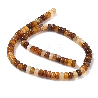 Natural Banded Agate Beads Strands G-F790-I01-01D-1