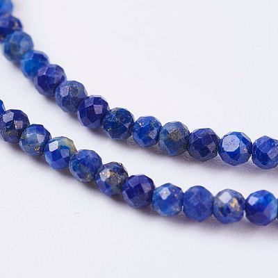Natural Lapis Lazuli Beads Strands G-J376-51A-2mm-1