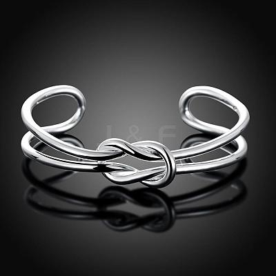 Fashion Brass Cuff Bangles for Women BJEW-BB01512-1