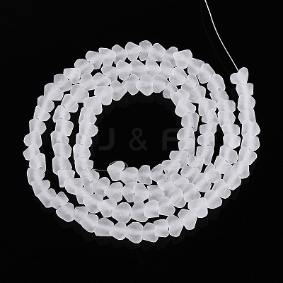 Frosted Transparent Glass Beads X1-GLAA-N016-4mm-11-1