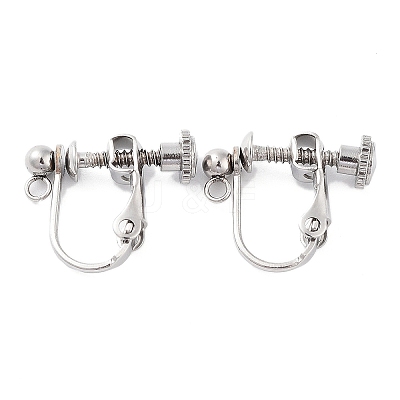 Non-Tarnish 316 Stainless Steel Clip-on Earring Findings X-STAS-K274-09P-1