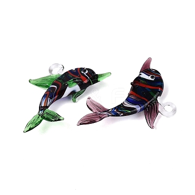 Handmade Lampwork Pendants LA-N048-20-1