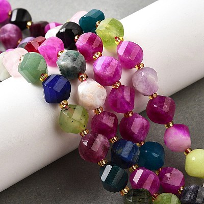 Natural Quartz Dyed Beads Strands G-U023-A02-06-1