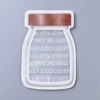 Reusable Bottle Shape Zipper Sealed Bags OPP-Z001-05-A-1