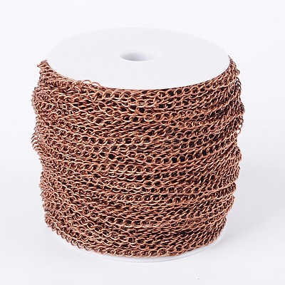 Brass Twisted Chains CHC-Q001-5x4mm-R-1