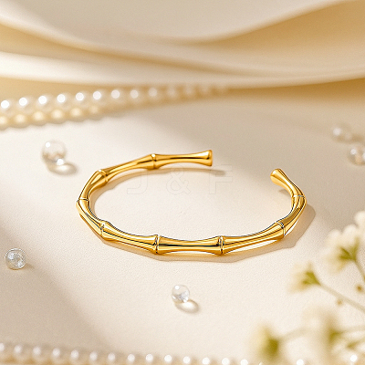 2Pcsc 2 Colors 304 Stainless Steel Cuff Bangles BJEW-GO0001-18-1