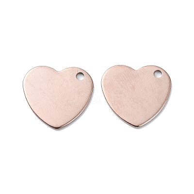 201 Stainless Steel Charms STAS-H191-01C-RG-1
