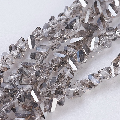 Electroplate Glass Beads Strands EGLA-J145-4mm-PL01-1