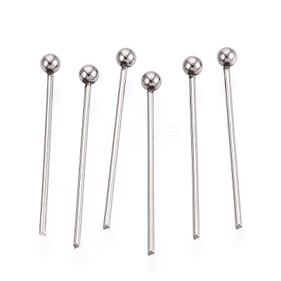 304 Stainless Steel Head Pins STAS-T065-18mm-20P-1