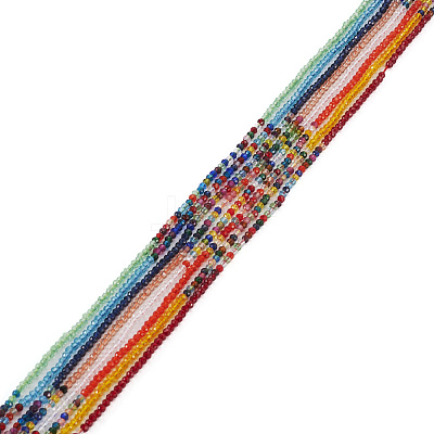 Transparent Glass Beads Strands GLAA-TA0002-59B-1