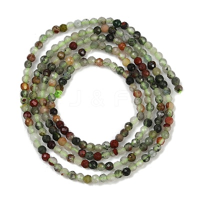 Natural African Bloodstone Beads Strands G-S388-A02-2mm-1