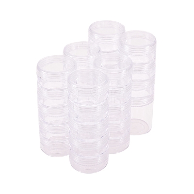 Plastic Bead Storage Containers with Lids and 30PCS Mini Storage Jars X-C020Y-1