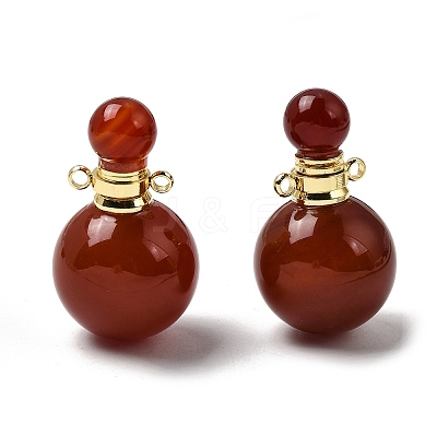 Natural & Synthetic Gemstone Perfume Bottle Pendants GG-CBA7610-02G-1