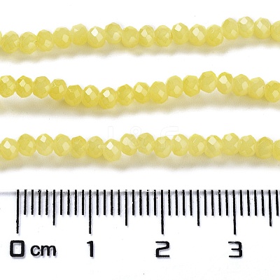 Baking Paint Imitation Jade Glass Bead Strands DGLA-A034-J2MM-A24-1