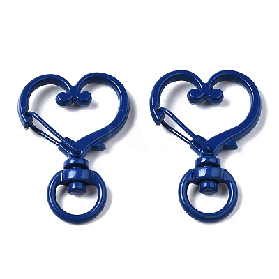 Spray Painted Eco-Friendly Alloy Swivel Snap Hooks Clasps X-PALLOY-T080-17-NR-1