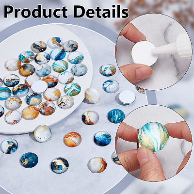Glass Cabochons FIND-PH0022-89B-1