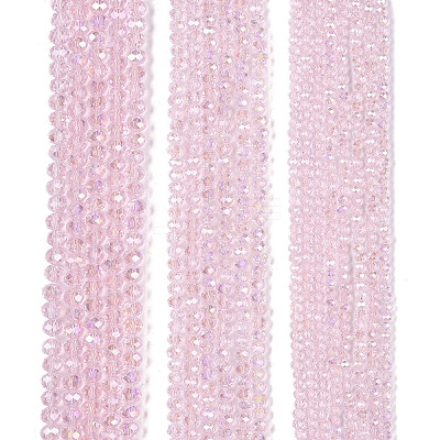 Electroplate Glass Beads Strands EGLA-A044-T6mm-B10-1