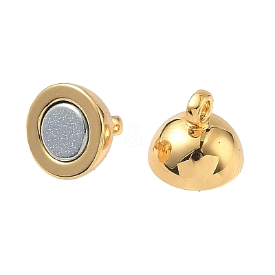 Round Brass Magnetic Clasps KK-B160-38G-1