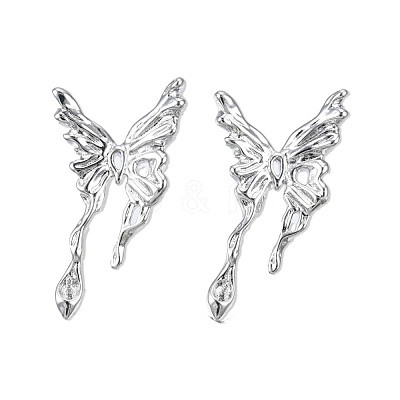 Brass Stud Earring Findings KK-N232-429P-A-1