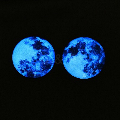 Fluorescent Glass Cabochons GGLA-T004-12B-1